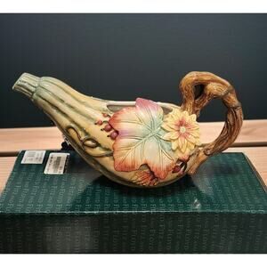 Fitz and Floyd Classics Harvest Heritage Collection Gravy Boat Discontinued EUC